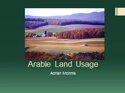 Arable Land Usage