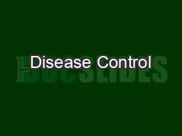 Disease Control