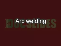 Arc welding