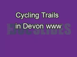Cycling Trails in Devon www