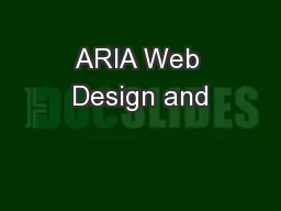 ARIA Web Design and