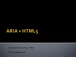 ARIA + HTML5