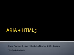 ARIA + HTML5