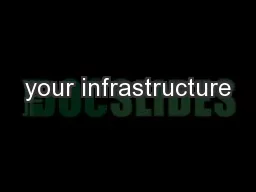 your infrastructure