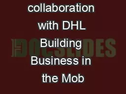 in collaboration with DHL Building Business in the Mob