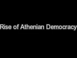 Rise of Athenian Democracy