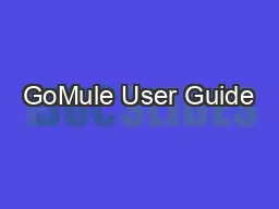 GoMule User Guide