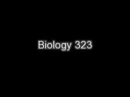 Biology 323