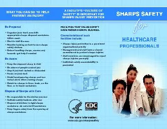 Sharps Safety for Healthcare Prodfessionals