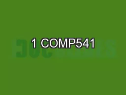 1 COMP541