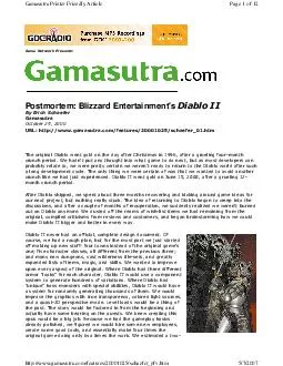 Postmortem Blizzard Entertainments Page of  Gamasutra
