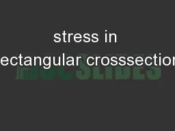 stress in rectangular crosssection
