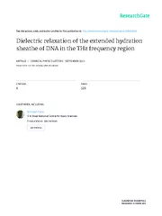 DielectricrelaxationoftheextendedhydrationsheatheofDNAintheTHzfrequenc