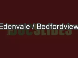 Edenvale / Bedfordview