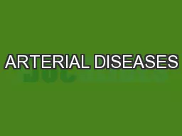 ARTERIAL DISEASES
