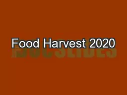 Food Harvest 2020