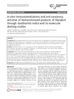 RESEARCH ARTICLE Open Access In vitro immunomodulatory