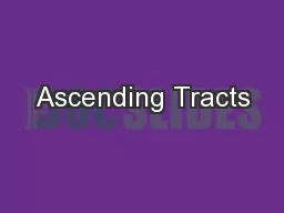 Ascending Tracts