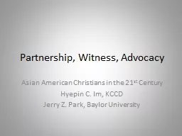 Partnership, Witness, Advocacy