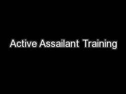 Active Assailant Training