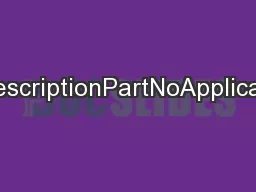 NoPartDescriptionPartNoApplicationMRP
