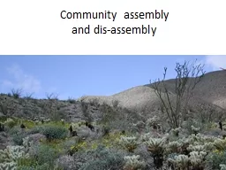 Community assembly