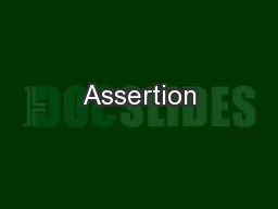 Assertion