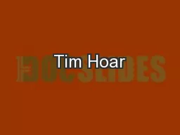 Tim Hoar