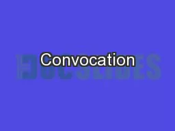 Convocation