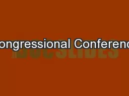 Congressional Conference