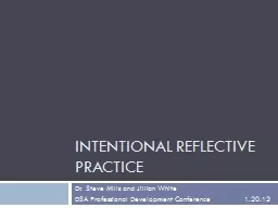 Intentional Reflective Practice