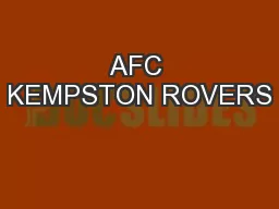 AFC KEMPSTON ROVERS