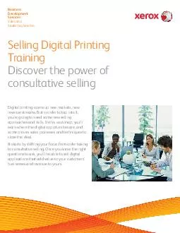 Selling Digital Printing Training Discover the power o