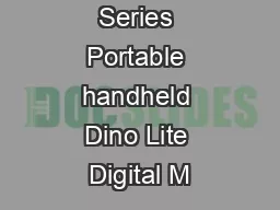 Dino Lite Series Portable handheld Dino Lite Digital M