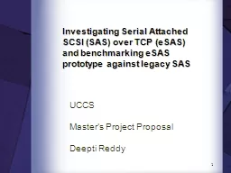 Investigating Serial Attached SCSI (SAS) over TCP (