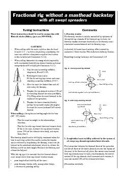 with aft swept spreadersTuning instructions These instructions should