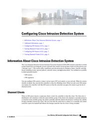 Configuring Cisco Intrusion Detection System