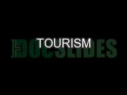 TOURISM