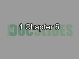 1 Chapter 6