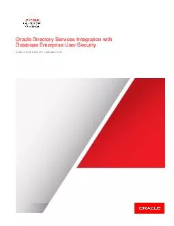 An Oracle White Paper September  Directory Services In