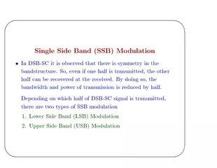 '&$%SingleSideBand(SSB)ModulationInDSB-SCitisobservedthatthereissymme