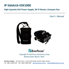 IP Sidekick-ESK1000 HighCapacity PoE Power Supply, Router, Compac