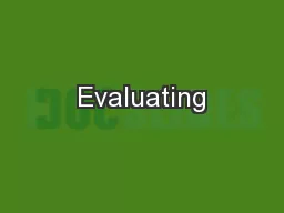 Evaluating