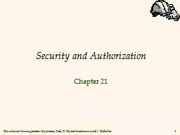 Security and Authorization