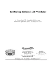 Test Sieving: Principles and Procedures