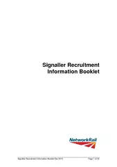 Signaller Recruitment  Information Booklet