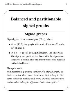A.Mrvar:Balancedandpartitionablesignedgraphs1'
