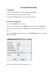 How to install eRCMC Signer