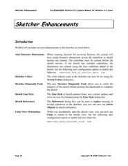 Sketcher Enhancements Pro/ENGINEER Wildfire 4.0 Update Manual for Wild
