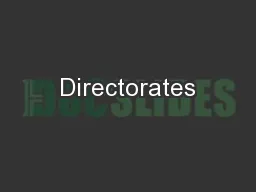 Directorates